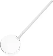 LOPUNER Decorative Glass Spoon with Long Handle Multi Use Kitchen Teaspoon for Oil Water and Milk Dispensing Elegant Design for Soups Desserts and Baking High Borosilicate Glass Spoon