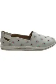 Clarks Cloudsteppers Canvas Slip-Ons Breeze Step White Daisy