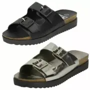 Ladies Down To Earth Flat Casual Sandals