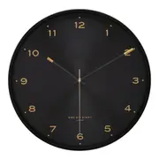ELSA 30cm Black Silent Wall Clock