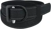 [ARIAT] Men's Tactical Work Belt with D Ring Buckle, Small, Black, Black, s