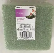 New 2X4X4" Green Dry Strofoam Design It Foam for Silks & Naturals