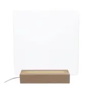 Acrylic Message Marker Board with Light Marker Glass Alternative Clear Memo Tablet Desktop Display for Office Home School