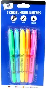 Highlighter Pens Chisel Highlighters Coloured Highlighters Fluorescent Markers