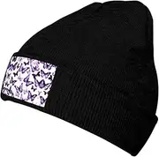 [PULaif] White Natural Green Branch Classic Warm Winter Hats Fashion Knitted Cap Daily Beanie Hat Unisex,Light Running Cap,Modern,Snug