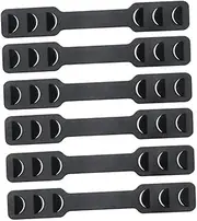 Djustable Ear Protective Hooks 6pcs Hanging Hooks Flexible Hanger for Running Cycling Hiking Black 6pcs