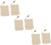 TOVINANNA 6pcs Soap Saver Bag Soap Holder Hanging Drying Pouch Foaming Bathroom Cute