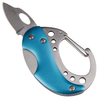 Mini Carabiner Knife - Blue