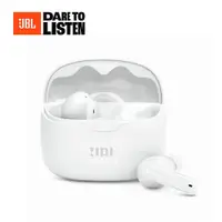 在飛比找PChome24h購物優惠-【JBL】Tune Beam 真無線降噪藍芽耳機-白