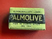 Vintage Palmolive CLYDE MALLORY LINES Steamship Travel Soap Scarce