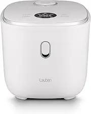 [Lauben] Low Sugar Rice Cooker with Low Consumption Function, 3L Volume, 6 Modes, Delay Start, Keep Warm, Non-Stick Ceramic Surface, Dishwasher Safe (White)