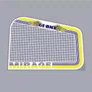 GT - Mirage BMX Wings - Yellow Blue side side plate decal - Old school bmx