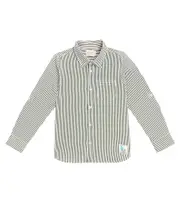 [Scotch & Soda Kids] Scotch & Soda Kids Striped seersucker shirt Y 14 green