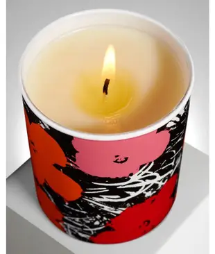 法國 Ligne Blanche 40小時香氛蠟燭/ Andy Warhol 紅+粉花