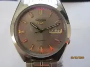 SEIKO 5 MEN'S WATCH AUTOMATIC ALL S/S ORIGINAL JAPAN SNKE89 NEW