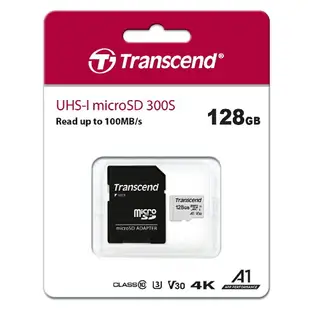 Transcend 創見 128GB 128G microSDXC TF U3 A1 V30 300S 記憶卡