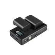 INCA Charger USB Twin NIKON EN-EL14 int USB cord input Micro&TypeC port LCD/Powerbank