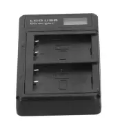 LCD Display Screen Battery Double Charger USB Charging Base for NP‑W126