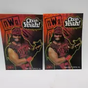 1999 WCW Macho Man Madness NWO Decal Wrestling Vending Machine Sticker Lot Of 2
