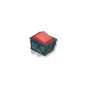 GA93836 C1553ATNAE Arcolectric Switches Rocker Illuminated DPST , Red