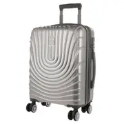 Pierre Cardin 54cm CABIN Hard Shell Case Luggage Bag Travel 48L - Silver