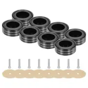 8pcs Subwoofer Isolation Pad 58x22mm Speaker Isolation Pad Spikes M4 Black