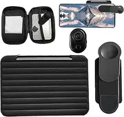 Camera Mirror Reflection Clip Kit, Camera Reflector Selfie Mirror, Strong Adhesive Mobile Phone Supplies for Travel, Camping, Other Outdoor Activities