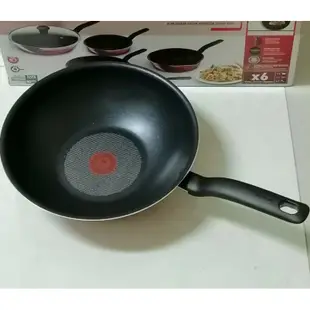 Tefal 特福 凡爾賽系列不沾鍋(28cm深炒鍋附蓋、28cm平底鍋附鏟子)