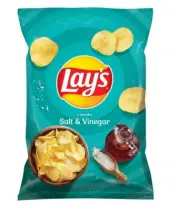 LAYS LAY'S - SALT & VINEGAR FLAVOUR - LIMITED EDITON- 130G - POTATO CHIPS
