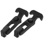 2 Pcs Rubber Buckle Shock Absorption Tool Box Hasps Latch Hood Latches