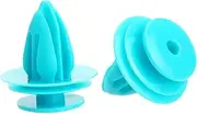 TYZYAGPGNL 50pcs Car Fender Interior Door Card and Trim Panel Clip Push Type Rivets Blue Auto Fastener Clips Fit 8.7x9.7mm Hole Compatible with Toyota Automotive Fasteners