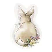 Easter Whimsy Bunny Paper Plates (Pack of 8)