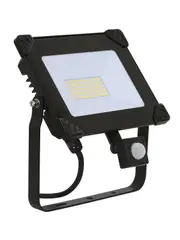 Ledlux Field 50W LED Exterior Flood Light With Sensor in Black