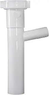 Keeney 30-8WK Branch Tailpiece, Direct Connect 1-1/2-Inch by 8-Inch with 7/8-Inch O.D. Dishwasher Branch, White