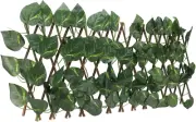 Lifelike Fake Greenery Foliage Artificial Ivy Fence, Artificial Hedges Fence for