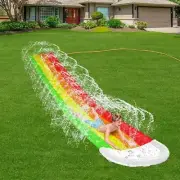 Large Inflatable Water Slide Spray Mat Summer Swimming Pool Waterskiing