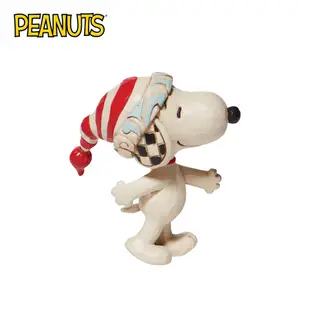 正版授權 史努比 迷你聖誕帽 迷你塑像 公仔 精品雕塑 塑像 聖誕節 Snoopy PEANUTS - 289585