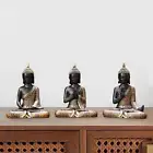 3x Buddha Statues Buddha Decor Decorative Sculpture Home Decorations Feng Shui