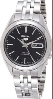 Brand new, unused SEIKO5 SNKL23K1 automatic, black dial Made in Japan