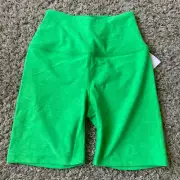 Beyond Yoga Women Spacedye At Your Leisure HW Biker Short HNYPH Green XS $70