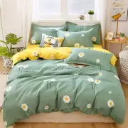 Fashion Print Daisy Printed Bedding Set with Flat Sheets Durable Bedding Sets