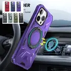 Shockproof Car Mount Holder Ring Phone Case For iPHONE 16 Pro Max 15 13 12 Pro