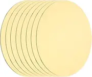 uxcell 8 Pcs Round Brass Plate, 60mm (2.36") Dia Brass Copper Sheets, 0.8mm H62 Brass Copper Plates for Crafts, DIY, Electrical Repairs, Industrial Use