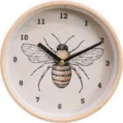 LVD Beeglass Hanging Wall Clock Analogue 22cm Round Home/Office Room Decor