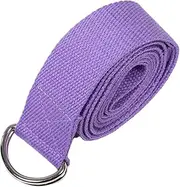 BESPORTBLE Gym Belt Yoga Fitness Tool with D-ring Buckle for Stretching Exercises and Flexibility Improvement
