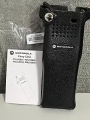 Motorola Leather Carry Case PMLN5660 W/ 3" Fixed Belt Loop APX 6000 & APX 8000