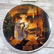 Norman Rockwell Collector Plate Christmas 1979 Somebody's Up There Knowles LE