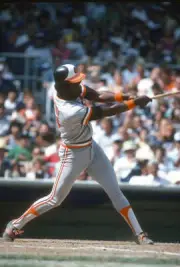 First Baseman Eddie Murray Of The Baltimore Orioles 1980 Baseball Photo 1