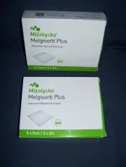 Melgisorb Plus Absorbent Alginate Dressing Pads 1 & 1/2 Boxes 16 Pads 2 x 2 Inch