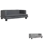 Kids Sofa Kids Couch Children Sofa Bed Mini Couch Dark Grey Velvet vidaXL